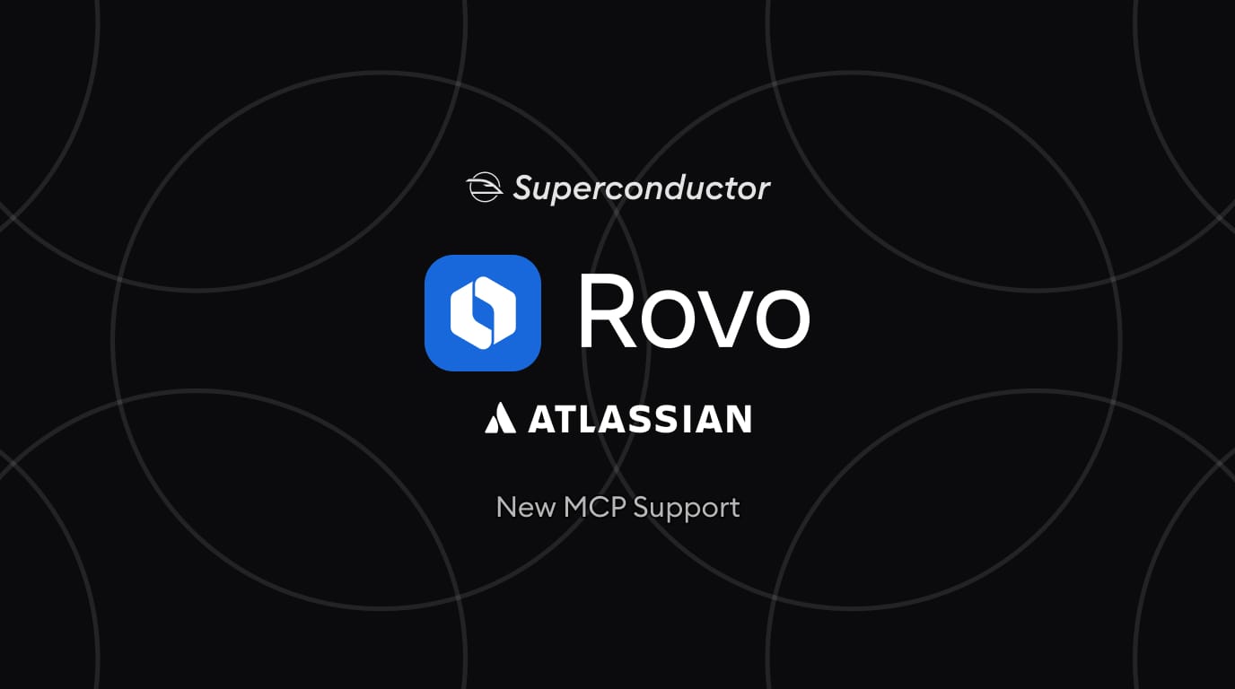 Atlassian Rovo MCP integration in Superconductor