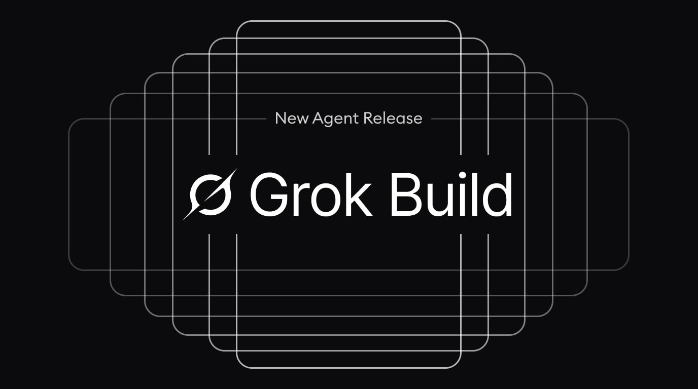 New Agent Release graphic for Grok Build