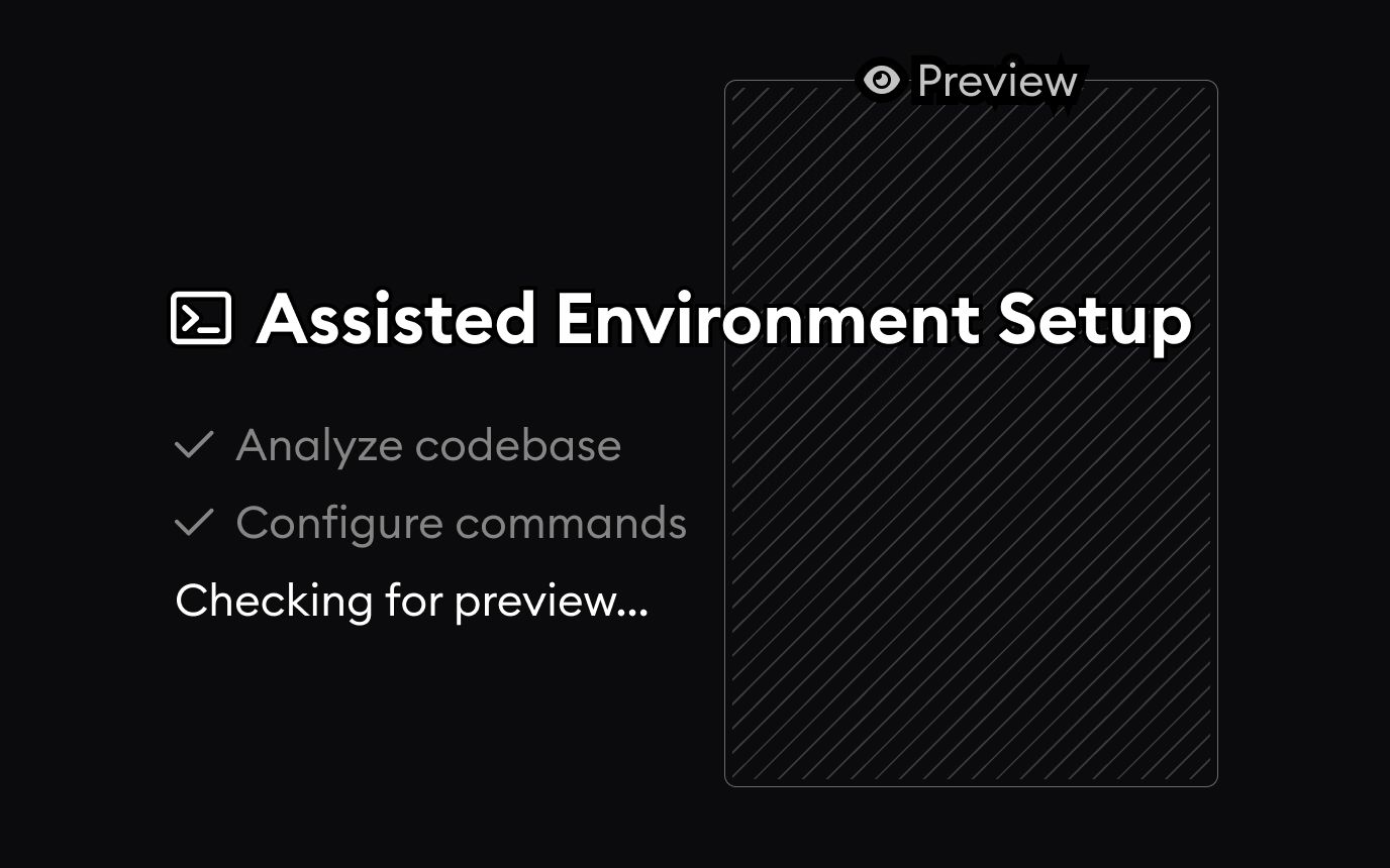 Live preview check during automatic environment setup