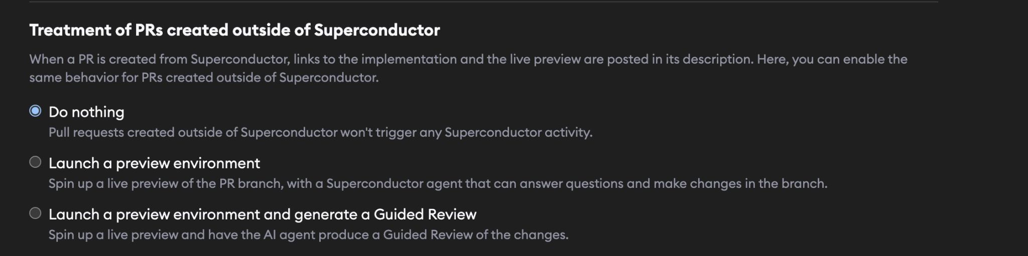 External PR treatment options