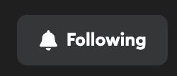 Following button with bell icon on an implementation