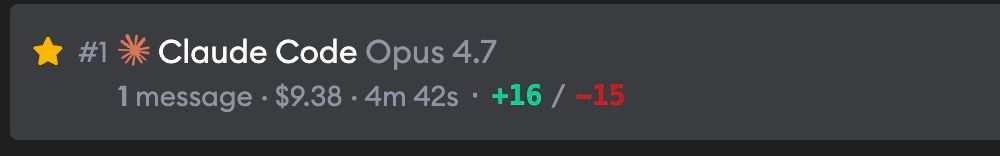 Starred implementation showing star icon next to the agent name